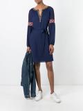 longsleeved belted dress
