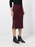knitted midi skirt