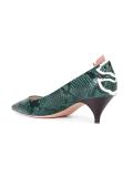 snakeskin effect pumps