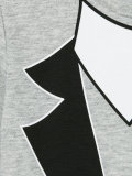 tuxedo print T-shirt