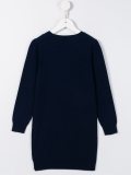 buttoned shoulder jumper dress