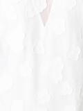 sheer detailing shift dress