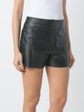 leather shorts