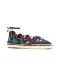 embroidered figures espadrilles 