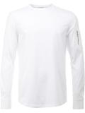 arm zip longsleeved T-shirt