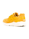 contrast lace up trainers 