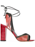 snakeskin effect sandals 