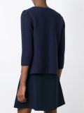 garter stitch puff sleeve cardigan