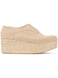 woven flatform brogues