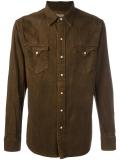 pocketed button down shirt