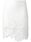 floral lace skirt