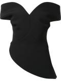 off-shoulders sweetheart blouse