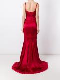 lace trim gown