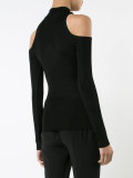 cut-out detail knitted top