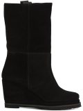 wedge mid-calf boots