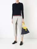 colour block tote bag