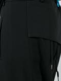 drop-crotch cropped trousers