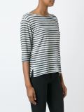 boat neck striped top