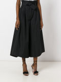 Flared tie fastened palazzo pants