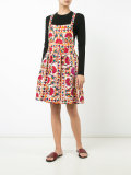 floral motif pleated dress 