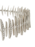 wide 'Bone' diamond choker