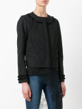 pom pom trimmed blazer