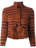 knot detail cropped jacket