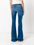 slit sides flared jeans