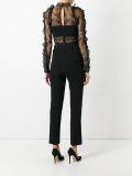 lace panel jumpsuit 