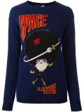 space intarsia jumper