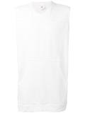 shoulder patches sleeveless T-shirt