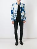 floral print bomber jacket