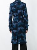 lace semi sheer trench coat