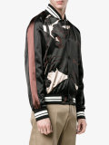 panther print bomber jacket