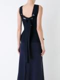 crepe bridle buckle top
