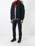 logo patch padded jacket