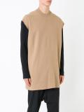 cropped sleeve T-shirt