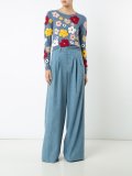 pleated front palazzo pants