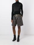 checked shorts