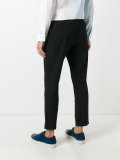 elasticated-waist tailored trousers