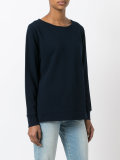 boat neck sweatshirt
