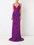 floral print silk dress