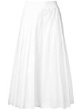 pleated cropped trousers