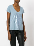 stylised skull print T-shirt  