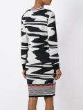 patterned knit dress