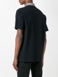 contrast collar polo shirt