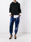 sequined tapered trousers