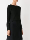cropped knit blouse
