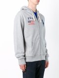 embroidered logo hoodie
