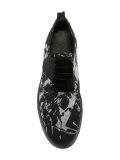 splatter print trainers 